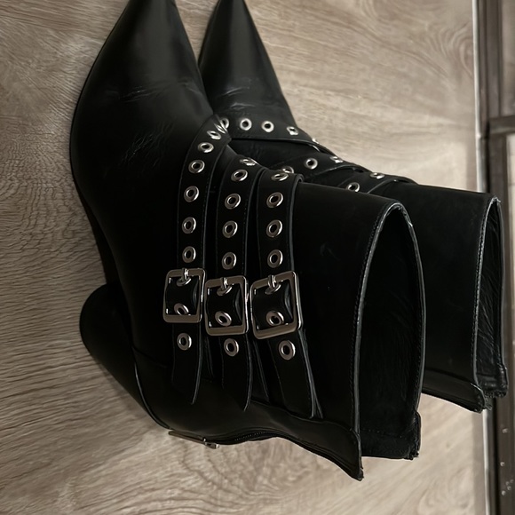 Shelly of London Goth ankle high boots US size 10 EUR 40 - Picture 5 of 8